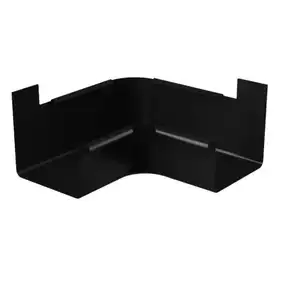 Кут внутрішній 90⁰ клейовий Galeco Stal² система 125/80x80 RAL 9005 Чорний
