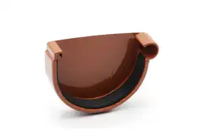 Заглушка ринви права RainWay система 90/75 RAL 8004 Цегляний