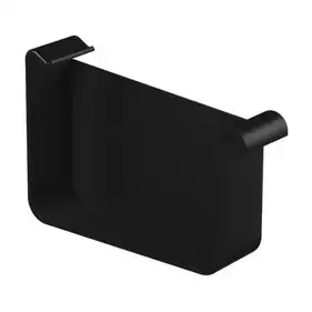 Заглушка права PVC Galeco BEZOKAPOWY система 125/70х80 RAL 9005 Чорний