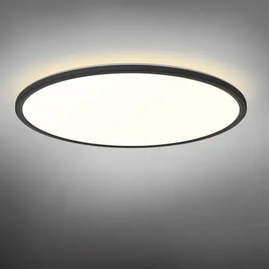 LED Cвітильник Videx з декоративною підсвіткою DL5R 44W 3000K-4000K-5000K Black (VL-DL5R-44CB)