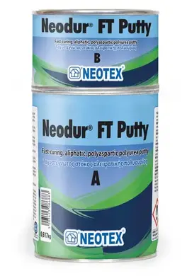 Быстросохнущая полиаспарагиновая шпаклевка NEOTEX Neodur FT Putty Комплект (A+B) 1 кг