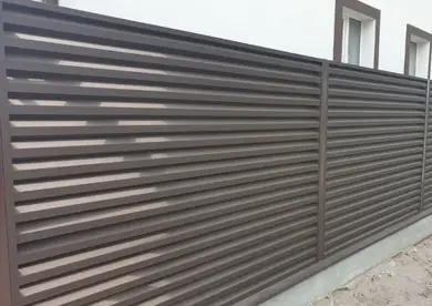 Паркан Жалюзі LVKS Optima 124/110мм Китай 0,40 Printeh під дерево