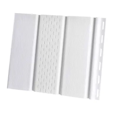 Панель софита RainWay с перфорацией 300x3000 (0,9 м2) RAL 9003 Белый