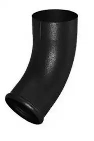 Сливное колено Flamingo система 125/90 RAL 9005 Черный