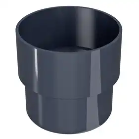 З'єднувач труби Regenau система 125/100 RAL 7024 Графітовий