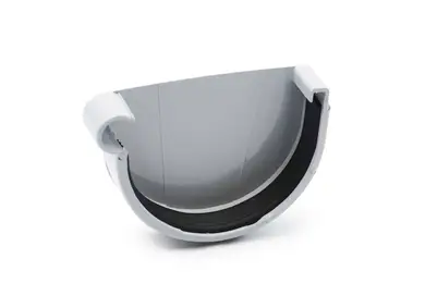 Заглушка желоба левая RainWay система 130/100 RAL 7040 Серый