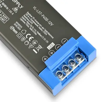 Блок живлення для LED стрічки Videx DC12V 33.3A 400W IP20 (VL-LST-P400-12V)