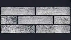 Фасадная термопанель с клинкерной плиткой КерамТерм Golden Tile Севен Тонз серый, 6 мм 100 ПСБС