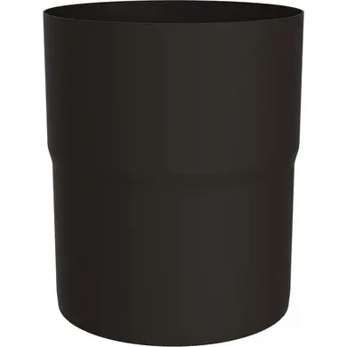 Соединитель трубы Zambelli Robust система 127/80 RAL 8019 Темно-коричневый