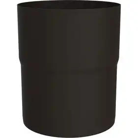 Соединитель трубы Zambelli Robust система 127/80 RAL 8019 Темно-коричневый