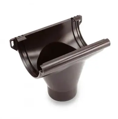 Воронка без уплотнения Galeco PVC система 150/100 RAL 8019 Темно-коричневый