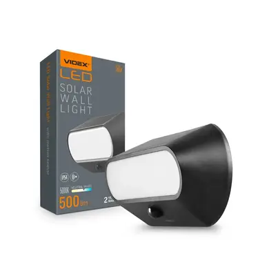 LED светильник автономный настенный IP54 Videx 500Lm 5000K (VL-BHSO-001-S)