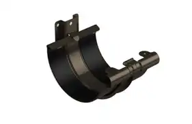 З'єднувач ринви з кронштейном Galeco Stal система 150/120 RAL 8019 Темно-коричневий