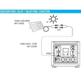 Кабель GENERGY XT60-MC4