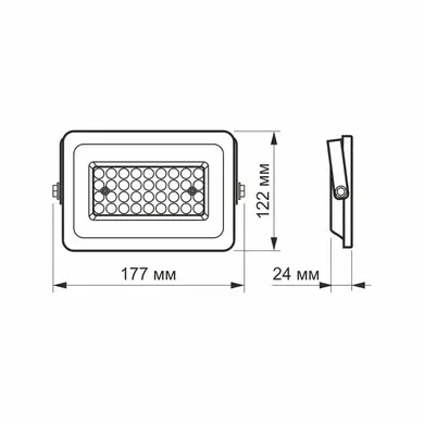 LED прожектор Videx F2e 30W 5000K (VL-F2e-305W)