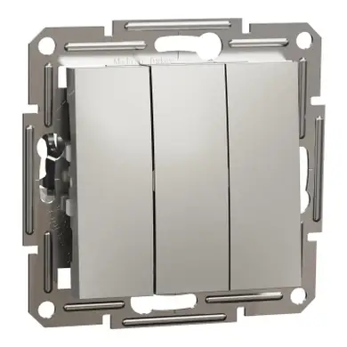 Выключатель Schneider Electric 3-кл. внутр. "ASFORA без рамки бронза (C3) 