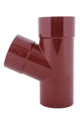 Тройник произвольный PROFIL система 130/100 RAL 3005 Красный