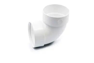 Отвод двумуфтовый RainWay система 90/75 87° RAL 9003 Белый