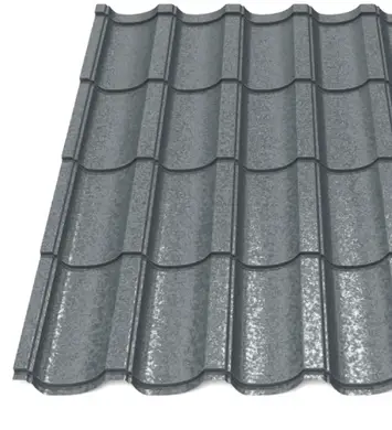 Металочерепиця Будсервіс "Модерн 15" Relief iceCrystal mat Thyssen krupp 0.50 mm RAL 7016 Графіт
