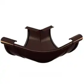 Кут ринви зовнішній Galeco PVC система 90/50 90° RAL 8019 Темно-коричневий