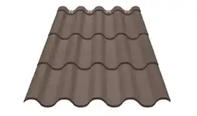 Металочерепиця GOOD ROOF PREMIUM Roof 350/30,матполіестер 0,43-0,45мм Малайзія/В'єтнам/Індія/Корея RAL 8017 Коричневий