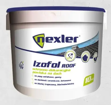 Покрытие защитно-декоративное для крыши Nexler IZOFOL ROOF Roof 8016 braz 10 кг