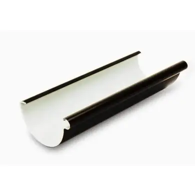 Желоб Galeco PVC система 130/100, 4 м.п. RAL 9005 Черный