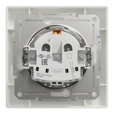 Розетка Schneider Electric 1-а З/К внутр. "ASFORA" бiла (C1) 