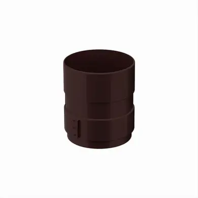 Муфта трубы Galeco PVC система 150/100 RAL 8019 Темно-коричневый