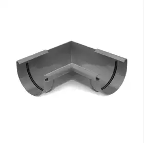 Угол внутренний  BRYZA система 125/90, 90° Графит RAL 7021 (62-054)