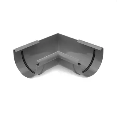 Угол внутренний  BRYZA система 125/90, 90° Графит RAL 7021 (62-054)