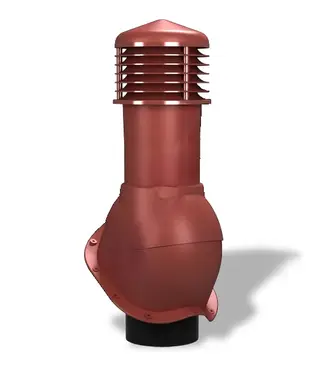 Вентиляційний вихід неізольований для металочерепиці Wirplast WiroVent PERFEKTA K53 Ø150/500 мм червоний