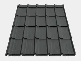 Металочерепиця Будсервіс "Мадера 35" Pladur basic mat Thyssen krupp 0.50 mm RAL 7016 Графiт