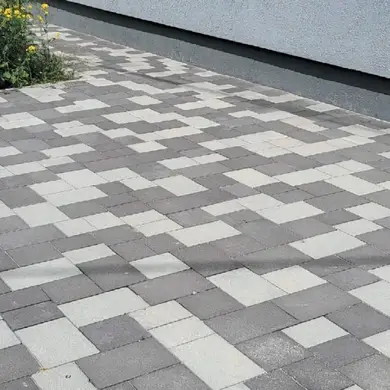 Тротуарна плитка Золотий Мандарин ПЛАЦ 60 Білий б/ф комплект каменів
