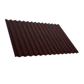 Металошифер Tile "Синусоида" матполиэстер U.S.Steel 0.50 мм RAL 3005 Красный