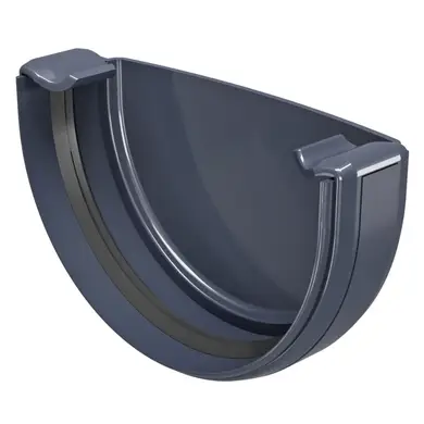 Заглушка желоба Regenau система 125/80 RAL 7024 Графитовый
