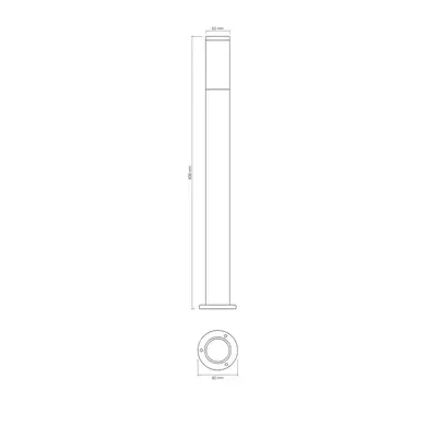 LED Світильник архітектурний AR09061B IP5 Videx GU10 (VL-AR09061B)