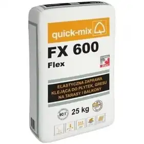 Еластичний клей Quick Mix FX 600 25 кг, сірий