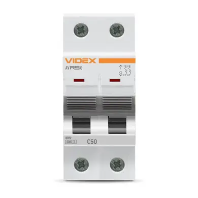Автоматический выключатель Videx Resist RS6 2Р 50А С 6кА