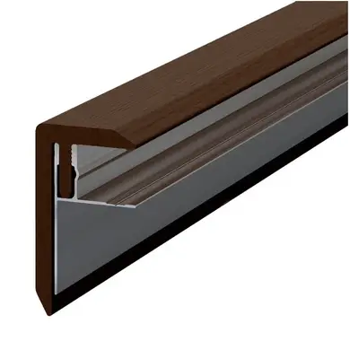 F-профіль Legro Ultra Naturale (WPC + алюм.) Walnut 70х40х2500 mm