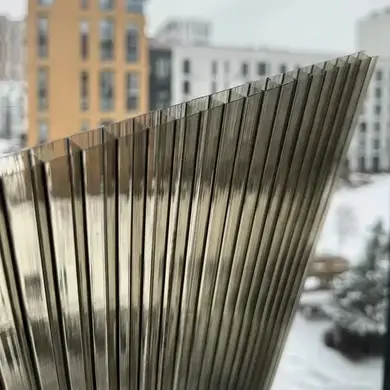 Сотовий полікарбонат Solidprof 10 мм, бронза 12000х2100 мм