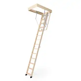 Горищні сходи Bukwood COMPACT Long дерев'яні 4-секційні Н305см 110х90 см