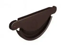 Заглушка ринви Flamingo система 125/90 RAL 8019 Темно-коричневий