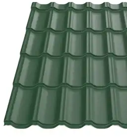 Металлочерепица Будсервис "Эра 25" Pladur wrinkle mat Thyssen krupp 0.50 mm RAL 6005 Зеленый