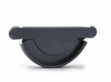 Заглушка ринви універсальна Struga система 125/90 RAL 7024 Темний графіт