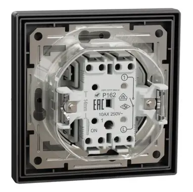Выключатель Schneider Electric 1-кл. внутр. IP44 "ASFORA" антрацит (C3) 