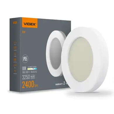 LED светильник ART IP65 круглый Videx 30W 5000K (VL-BHFR-305)