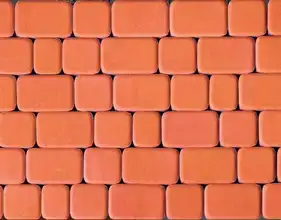 Тротуарная плитка Brukland Старый город 45 мм Теракот 180х120 мм, 120х120 мм,  90х120 мм