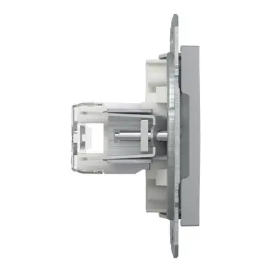 Розетка Schneider Electric комп. RJ-45 кат.6 UTP внутр. "ASFORA алюминий (C3) 
