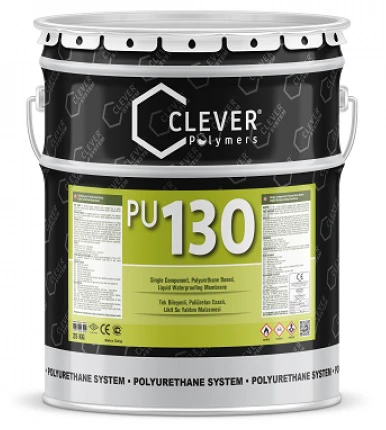 Полиуретановая гидроизоляция Clever Polymers PU BASE 130 25 кг, Серая